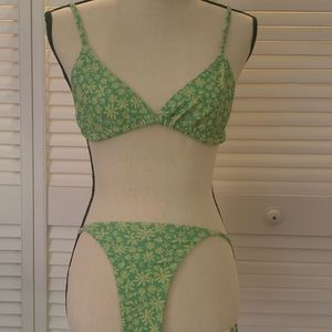 Kulani Kini “bralette” top with “side tie” thong